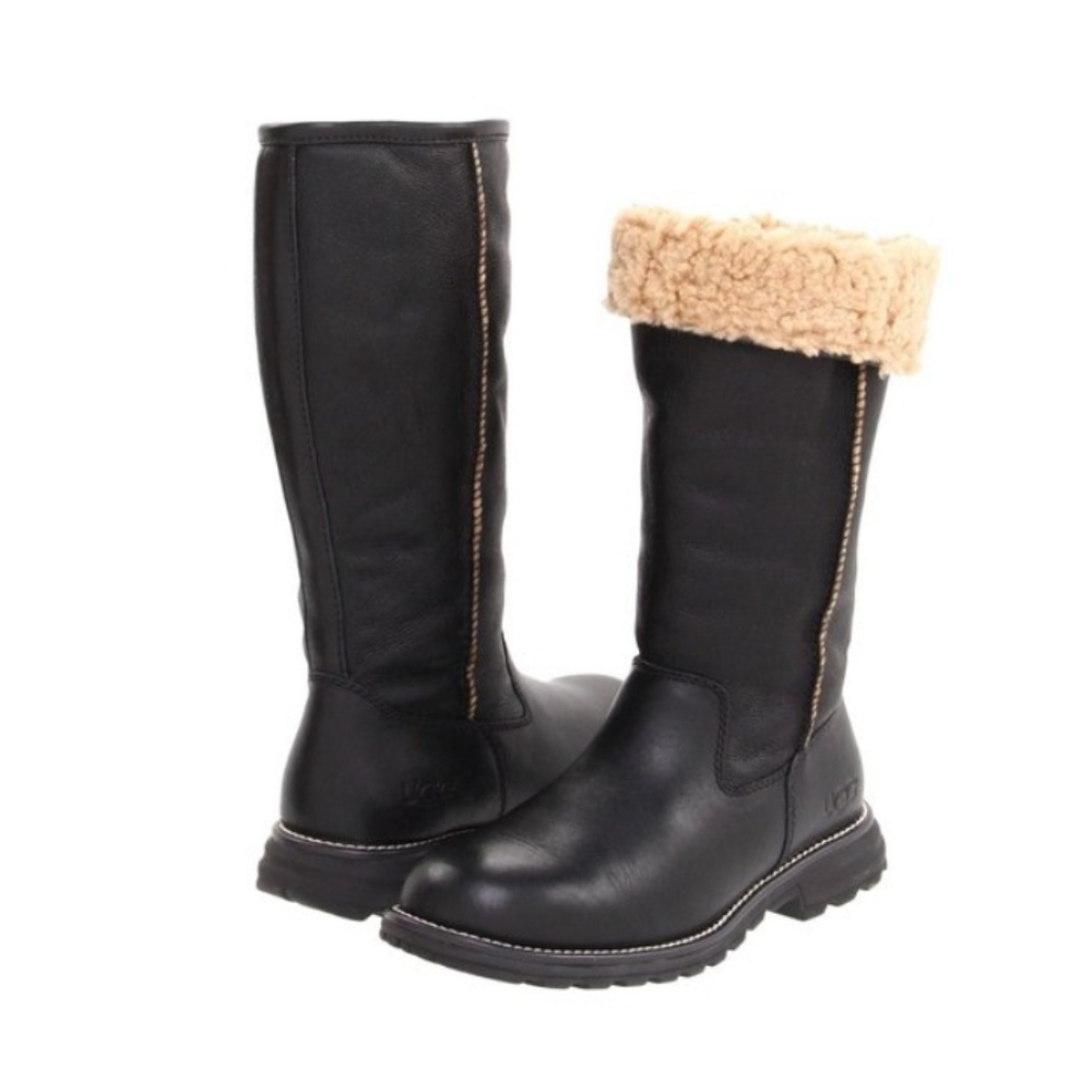 COPY - UGG Shearling Lined Leather Boots Size 9
